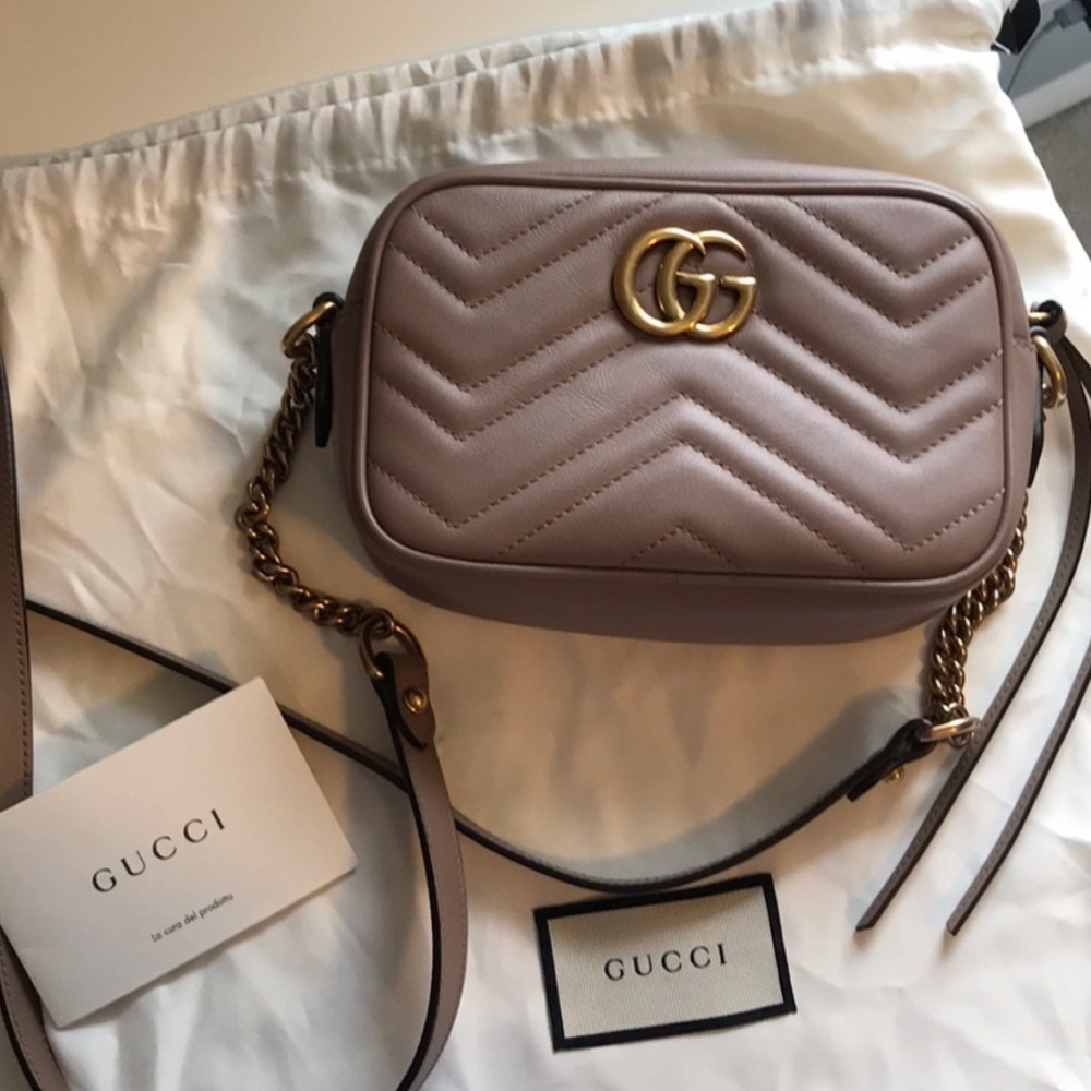 Gucci marmont crossbody GG 2.0 Matelassé leather